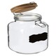 image 3 of Interiors By Premier Stylish Medium Storage Jar with Pine Wood Lid, Durable Glass Jar With Lid, Versatile Airtight Storage Jar