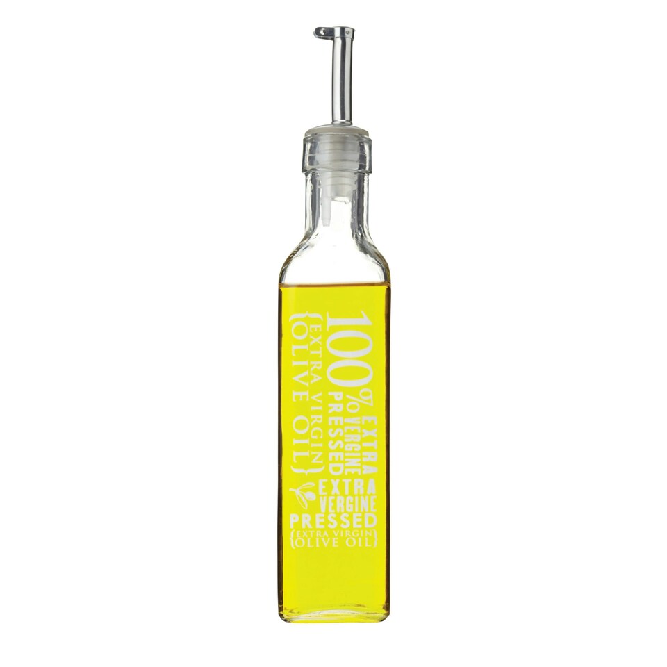 image 1 of KitchenCraft Oil Vinegar Bottle Clear Glass 270ml