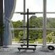 image 6 of SPORTNOW Olympic Weight Plate Rack with 4 Wheels and 6 Fasten Clamps