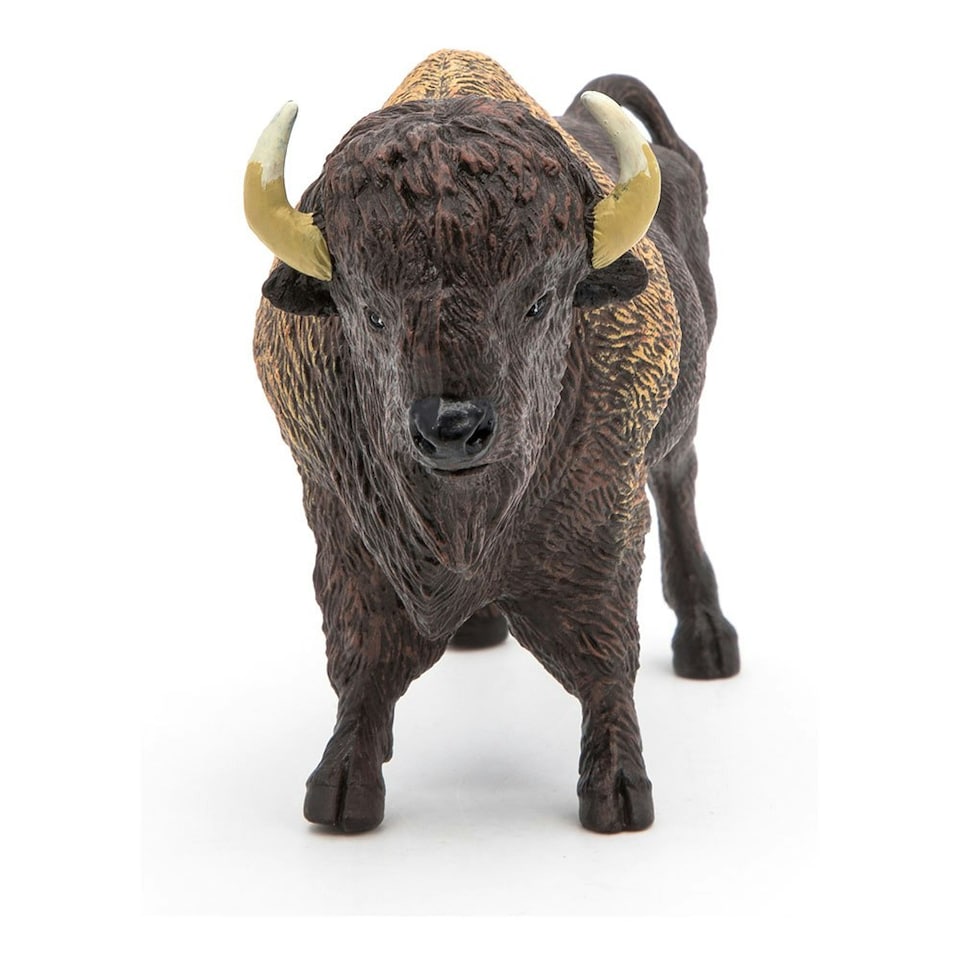 image 1 of PAPO Wild Animal Kingdom American Buffalo Toy Figure