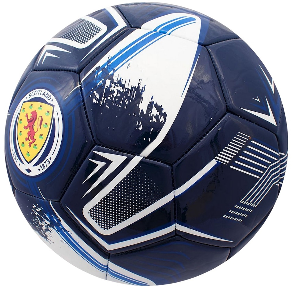 image 1 of Scottish FA Turbine Print Football | Blue | Dark Blue/White | 5 | 1