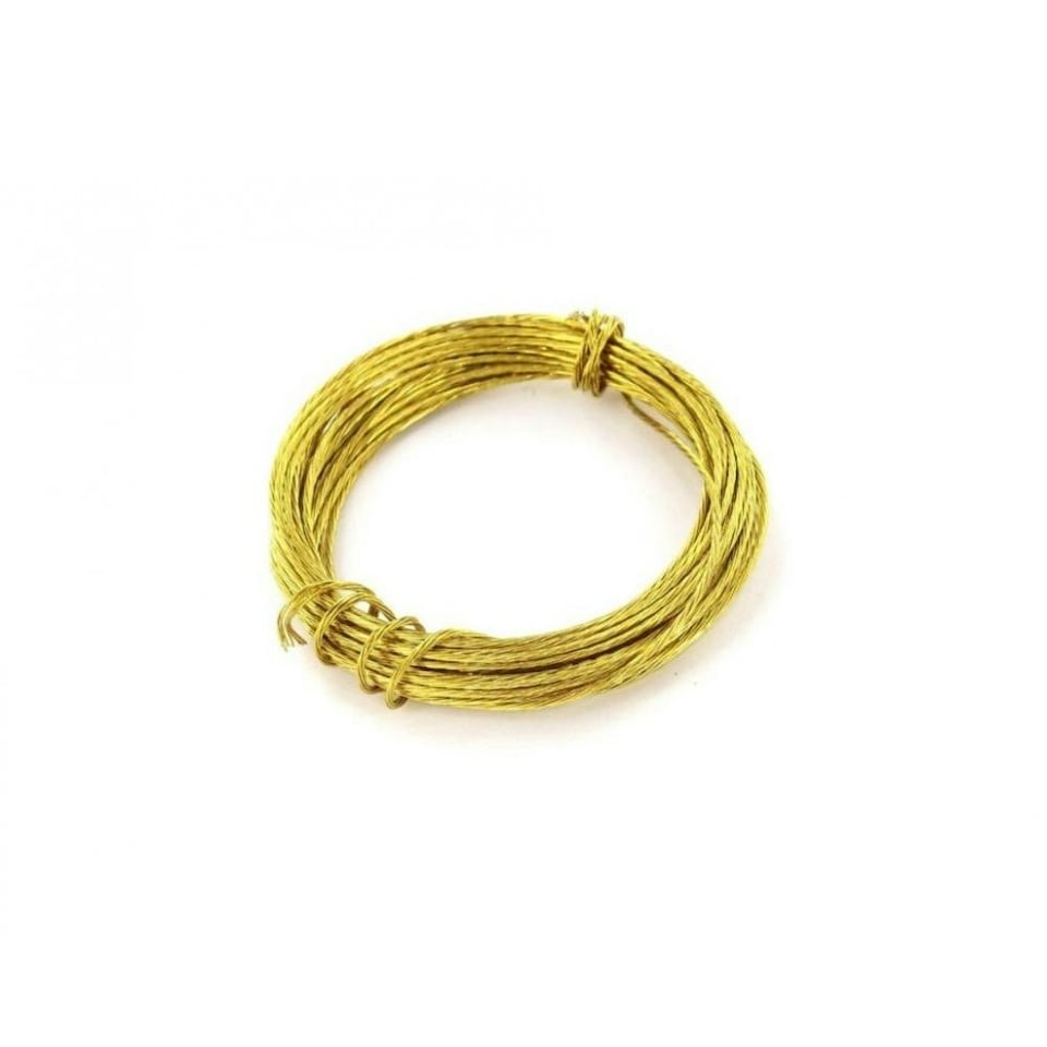 Securit Brass Picture Wire - Gold - One Size