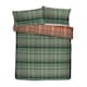 image 5 of D & D Bennet Check Duvet Cover Set Green