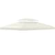 image 6 of Outsunny 3x4m Gazebo Replacement Roof Canopy 2 Tier Top UV Cover Patio Cream