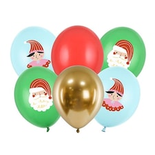 Christmas Candyland Characters Assorted Latex Balloons 30cm / 12 in - Pack of 6