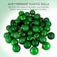 image 4 of 30mm/12Pcs Christmas Baubles Shatterproof Dark Green,Tree Decorations