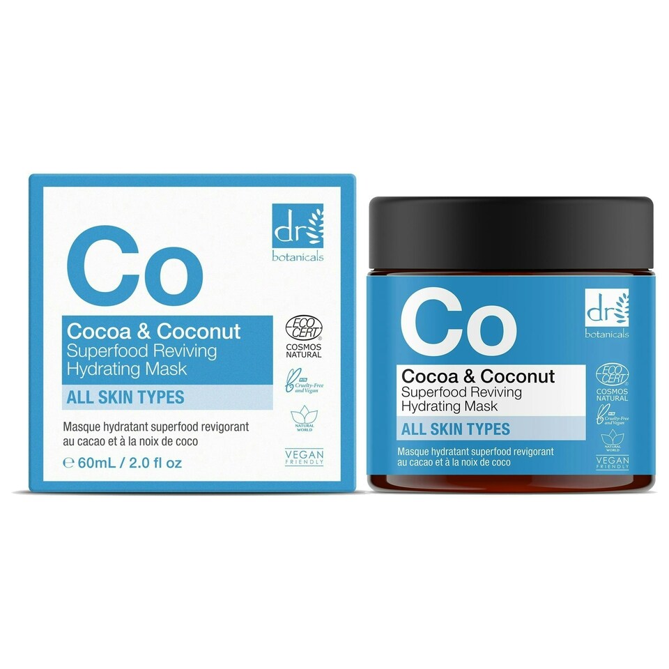 image 1 of Dr Botanicals Cocoa & Coconut Superfood Reviving Hydrating Mask 60ml
