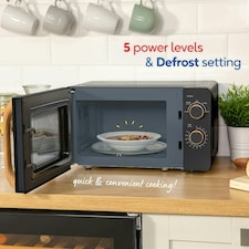 Russell Hobbs RHMM713B-N Manual Microwave 17L 700W Scandi Black