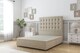 image 1 of Sloomy Alabama Almond Coniston Divan Bed Base 2 Drawers Foot-End With 54 Inch Floor Standing Headboard | Cream | Almond | King | 1