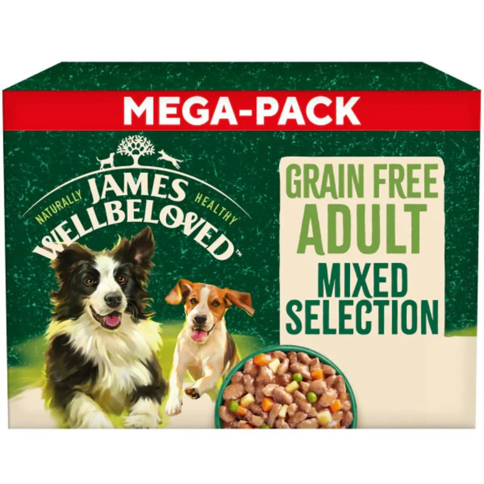 image 1 of James Wellbeloved Adult Turkey Food Lamb In Gravy Pouch 48 X 90G