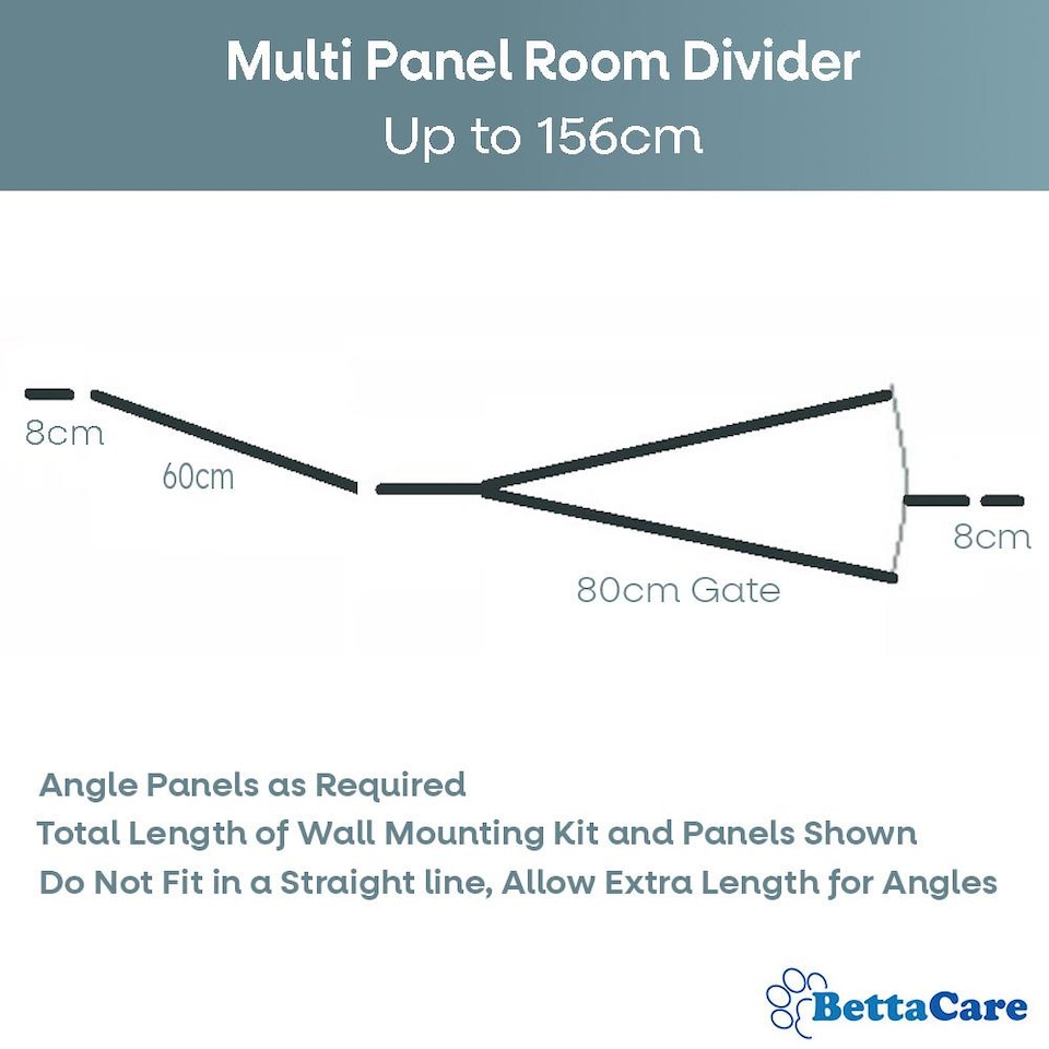 image 1 of Bettacare Wooden Multi Panel Flexible Pet Barrier, Natural Wood, up to 156cm Wide, Dog Barrier for Pets Dogs and Puppy | Cream | Natural