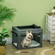 image 7 of PawHut 69cm Soft Side Pet Carrier w/ Cushion, for Mini Small Dogs - Grey