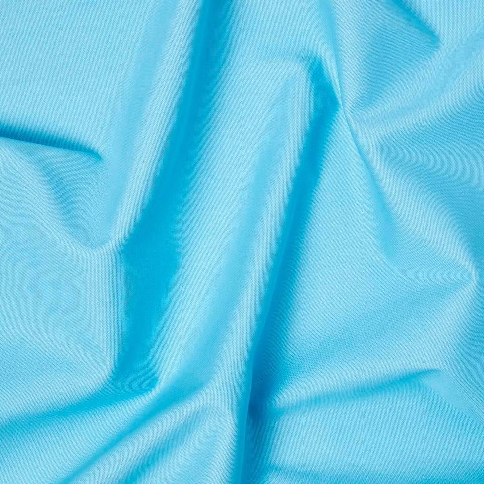 image 1 of Homescapes Pure Cotton Plain Light Blue Fabric 150 cm Wide | Blue | 150cm(60") wide, sold per metre length