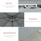 image 4 of Outsunny 3m Cantilever Parasol with Easy Lever Crank Handle 6 Metal Ribs Grey