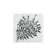 image 1 of Fern Glass Hot Pot Stand - Heat Resistant Non-Slip Trivet