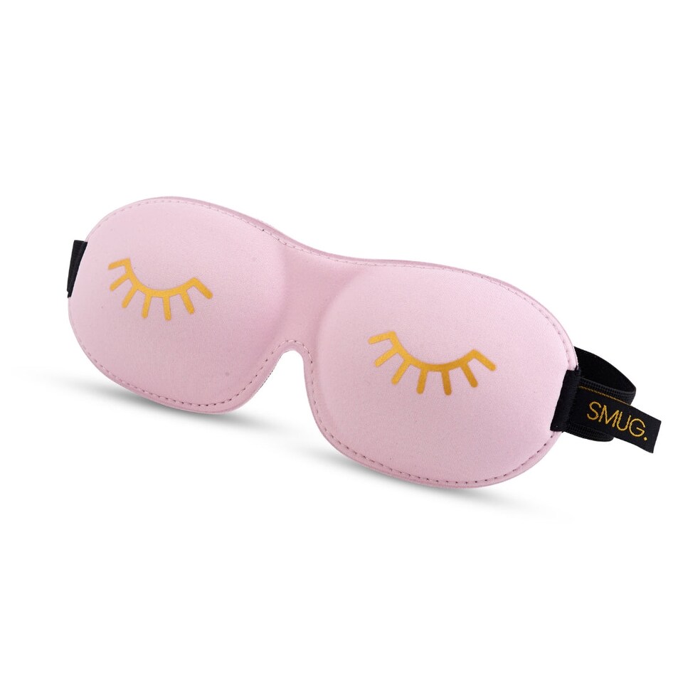 image 1 of SMUG Contoured 3D Blackout Sleep Mask - Baby Pink Wink