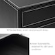 image 4 of PVC Black Desktop Organizer 31.8 x 24 x 19.8cm