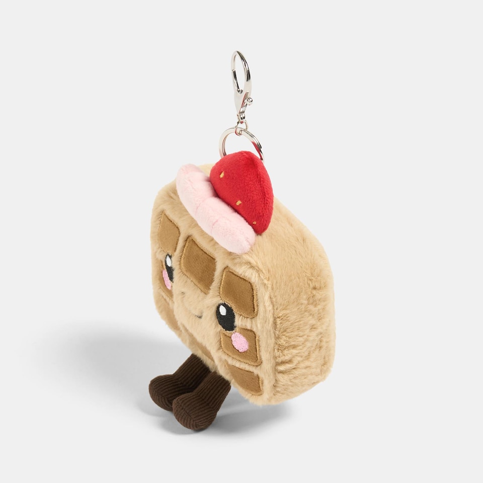 image 1 of OHS Sweetie Pie Bag Charm Keyring Soft Fleece Keychain