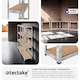 image 3 of Garage Shelving - heavy-duty galvanised steel frame, height-adjustable shelves | Silver | silver | 160 x 40 x 160 cm | 1