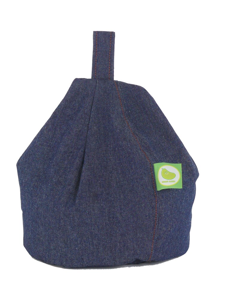 image 1 of Bean Lazy Denim Tablet eReader and Book Mini Bean Bag