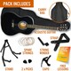 image 10 of 3rd Avenue Full Size Acoustic Guitar Premium Pack Orange