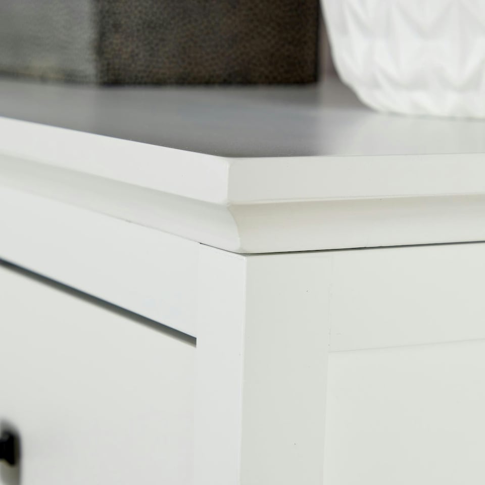 image 1 of Chest Of Drawers White Clothing Organiser MDF Flat Pack Compact Design White | 5 Drawers