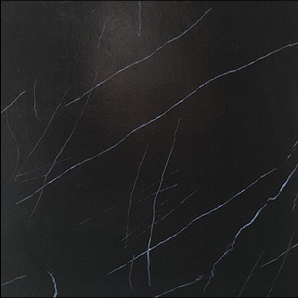 image 1 of Gr8 Home 36 x Self Adhesive Floor Tiles Black Marble Effect Square Planks 3.34m Square Flooring