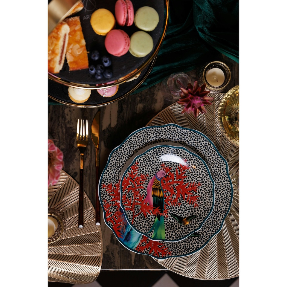 image 1 of Mikasa Side Plate Set Multicolour Porcelain 19cm Set of 4 | Multi