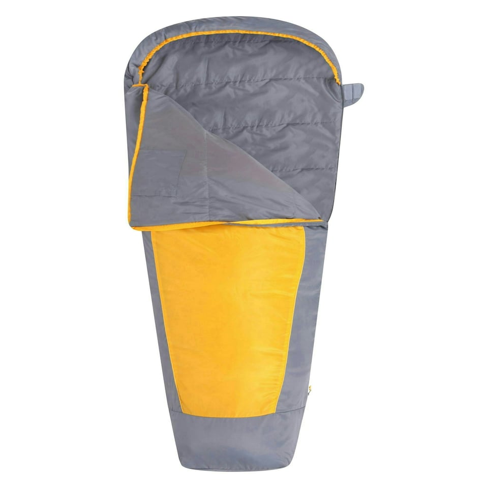 image 1 of Mountain Warehouse Traveller 50 Sleeping Bag Mummy Shaped Windproof Camp Bed Regular Length Multi
