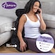 image 7 of Aamira Reading Pillow Black Faux Fur Ribbed Memory Foam Support Cushion | Black | Black | Standard | 1