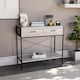 image 1 of Vida Designs Brooklyn 2 Drawer Console Table With Shelf, Grey
