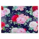 image 1 of Roses On Navy Glass Chopping Board | Multi