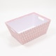 image 1 of Easter Bunnies Pastel Pink Rectangular Hamper Basket 33cm