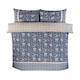 image 3 of Eleanor Floral Microfibre Reversible Duvet Cover Set with Pillowcase Blue | Double