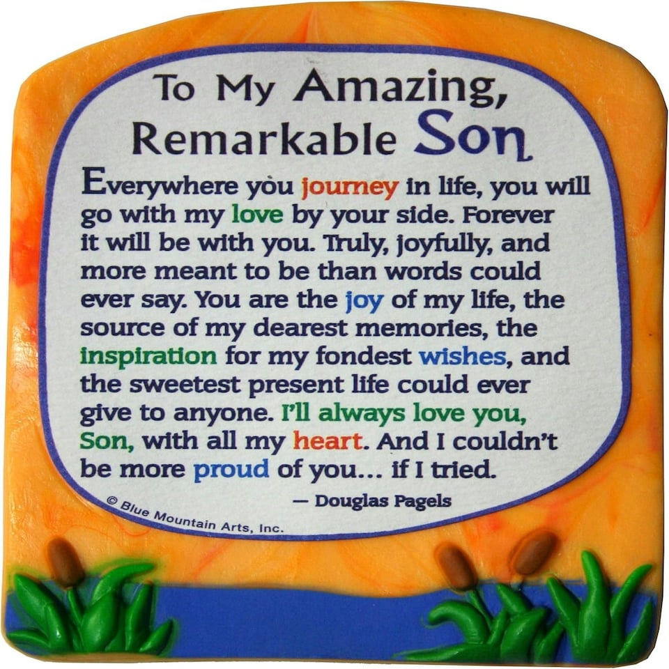 image 1 of Sculpted Magnet To My Amazing Remarkable Son For Birthday, Christmas
