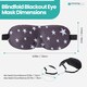 image 2 of 3D Stars Printed Sleep Eye Mask with Adjustable Strap