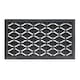 image 2 of JVL Elipses Eyes Heavy Duty Rubber Doormat 40x70cm, Black, Set of 2