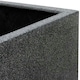 image 3 of Primrose Poly Terrazzo Stone Large Grey Tall Cube Patio Planter 79cm