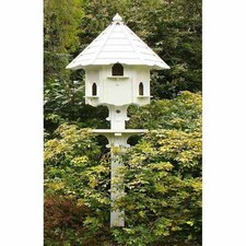 Nayland Painted Dovecotes Six Nest - Pressure Treated Timber - L65.5 x W65.5 x H330 cm White | One Size