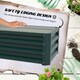 image 5 of Outsunny Set of 2 Raised Garden Bed Galvanised Planter Box, Green
