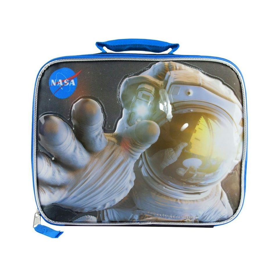 image 1 of NASA Childrens/Kids Space Astronaut Lunch Bag - Black/Blue/White - One Size
