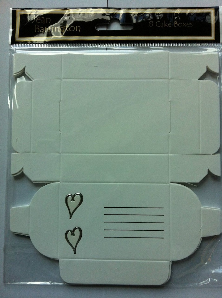 image 1 of Pack of 8 Quality Cake Favour Boxes (Various Designs) MADE IN THE UK