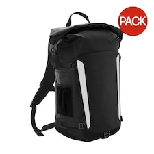 Quadra Submerge 25 Litre Waterproof Backpack/Rucksack (Pack Of 2) - Black/Black - One Size