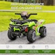 image 3 of HOMCOM 6V Kids Electric Ride on Car Toddlers Quad Bike All Terrain Vehicle Toy With Music for 18-36 months Green