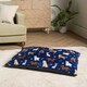 image 5 of OHS Dog Paw Print Soft Plush Plump Cosy Autumn Pumpkin Stripe Leopard Pet Bed Cushion, 80x60cm Brown | Natural - Autumnal | L