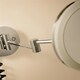 image 3 of Cosmic Wall Magnifying Mirror with Adjustable LED Light for Bathroom, Light Grey