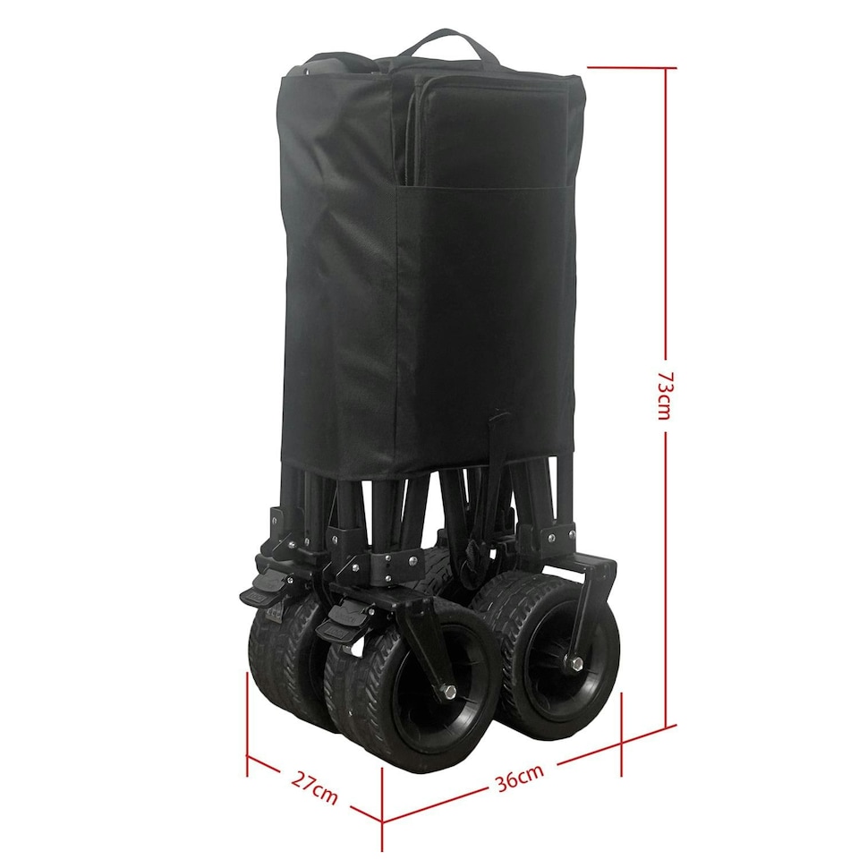 image 1 of 70L Foldable Utility Trolley Garden Home Camping Festivals No Assembly 100kg Load