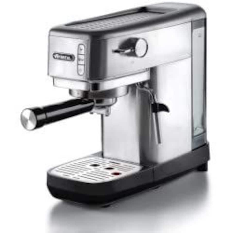 image 1 of Ariete 1380 Metal Slim Barista Espresso Coffee Maker Machine & Milk Frother
