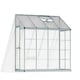 image 1 of Lean To Greenhouse 8 x 4 - Silver Hybrid Polycarbonate - L243.8 x W123.8 x H224.7 cm - Silver