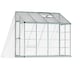 image 1 of Lean To Greenhouse 8 x 4 - Silver Hybrid Polycarbonate - L243.8 x W123.8 x H224.7 cm - Silver